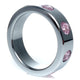 Metal Penis Ring With Diamonds Extension 4.5 Cm Large Size Black