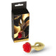 Mylove Toys Anal Plug Anatomical Metal 7 Cm Red Rose