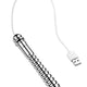 Metal Dildo Heatable Wavy Surface 13.5 Cm Usb Charging