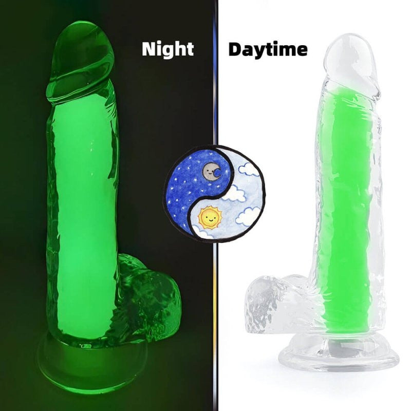 Color Glow – Green Luminous Dildo 15 Cm X 4.5 Cm