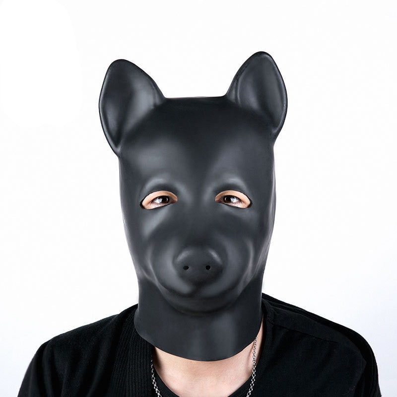 Sweety Bear – Elegant Latex Mask In Black