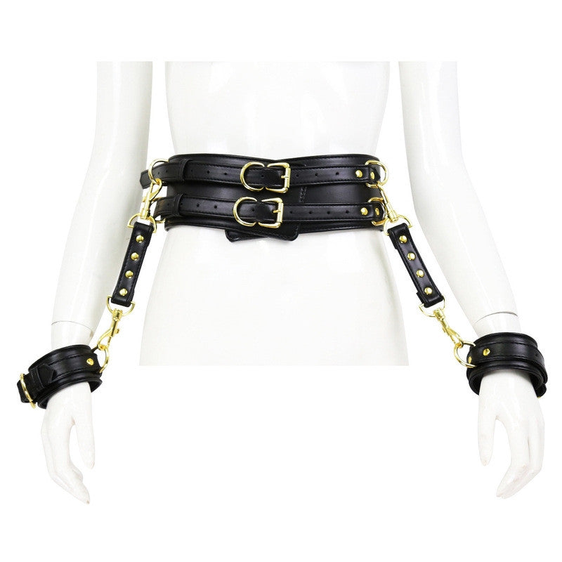 Black Waist Belt With Wristbands – A Sensual Accessory