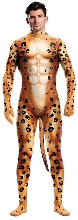Cheetah Cosplay – Stylish Jumping Pose Costume