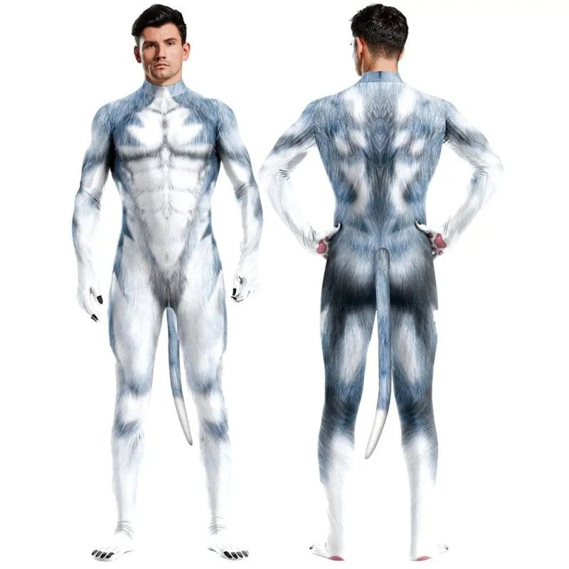 Blue-gray Husky Dog costume - Premium Cosplay Outfit