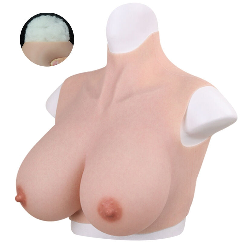 Bra Padded Fake Breast Soft Silicone D Cup Size S-l 35 Cm Long
