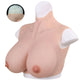 Breast Size With Padded Fake Breasts Elastic E Cup 35 Cm Silicone