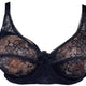 Bra With Pocket For Breast Lift Black 85c Nylon-elastane