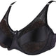 Bra With Breast Prosthesis Holder Pocket Black Lace