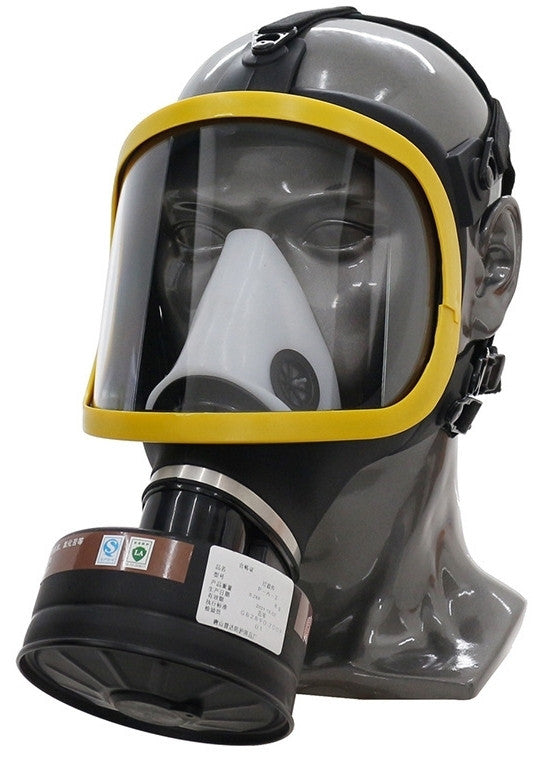 Show Max – Stylish Black And Yellow Gas Mask
