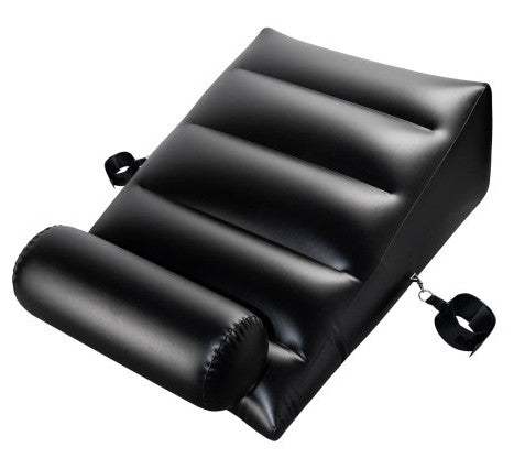 Inflatable Chair With Integrated Cushion 60 X 95 Cm Black