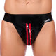 Xrub – Black And Red Latex Jockstrap With Zipper