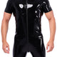 Xrub Latex Combi-shorts – Black Latex Shorts With Zipper