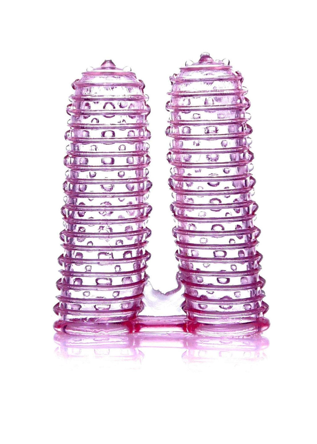 Sex Toy Sticky Patterned Finger Protector Pink 2-piece Set