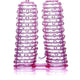 Sex Toy Sticky Patterned Finger Protector Pink 2-piece Set