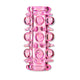 Sex Toy Stretchable Penis Cuff With Stimulating Spikes Pink