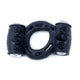 Vibrating Penis Ring Stimulating Bumps Flexible Black
