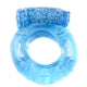 Vibrating Penis Ring With Stimulating Dots Blue