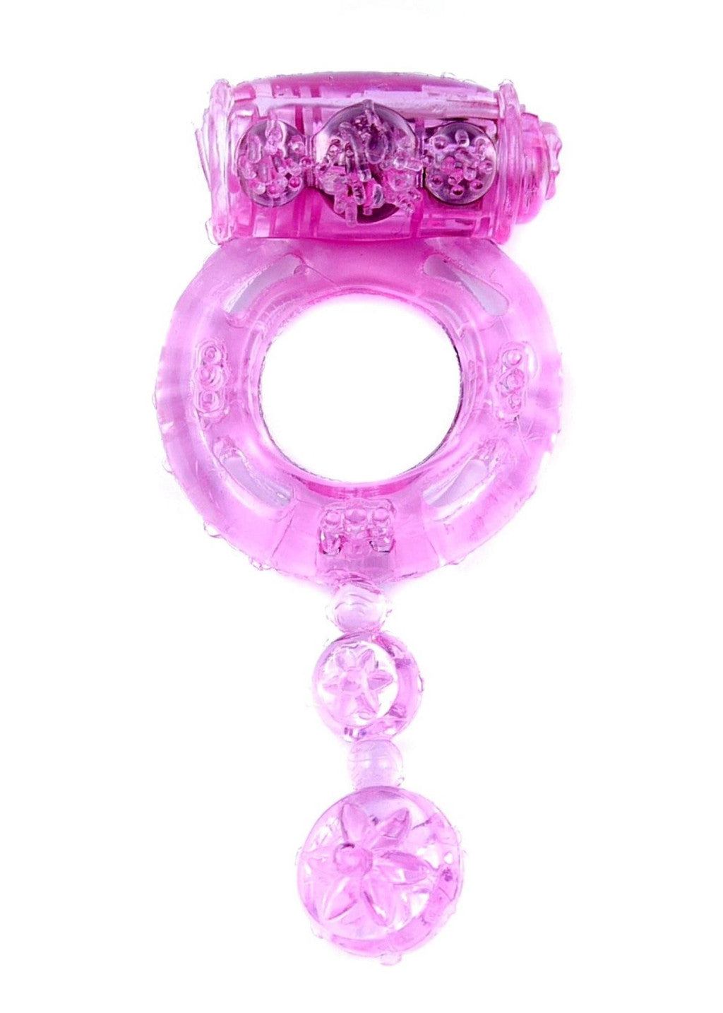 Vibrating Penis Ring With Reward Points Flexible Pink