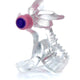 Vibrating Penis Ring With Neck-shaped Clitoral Stimulator Transparent