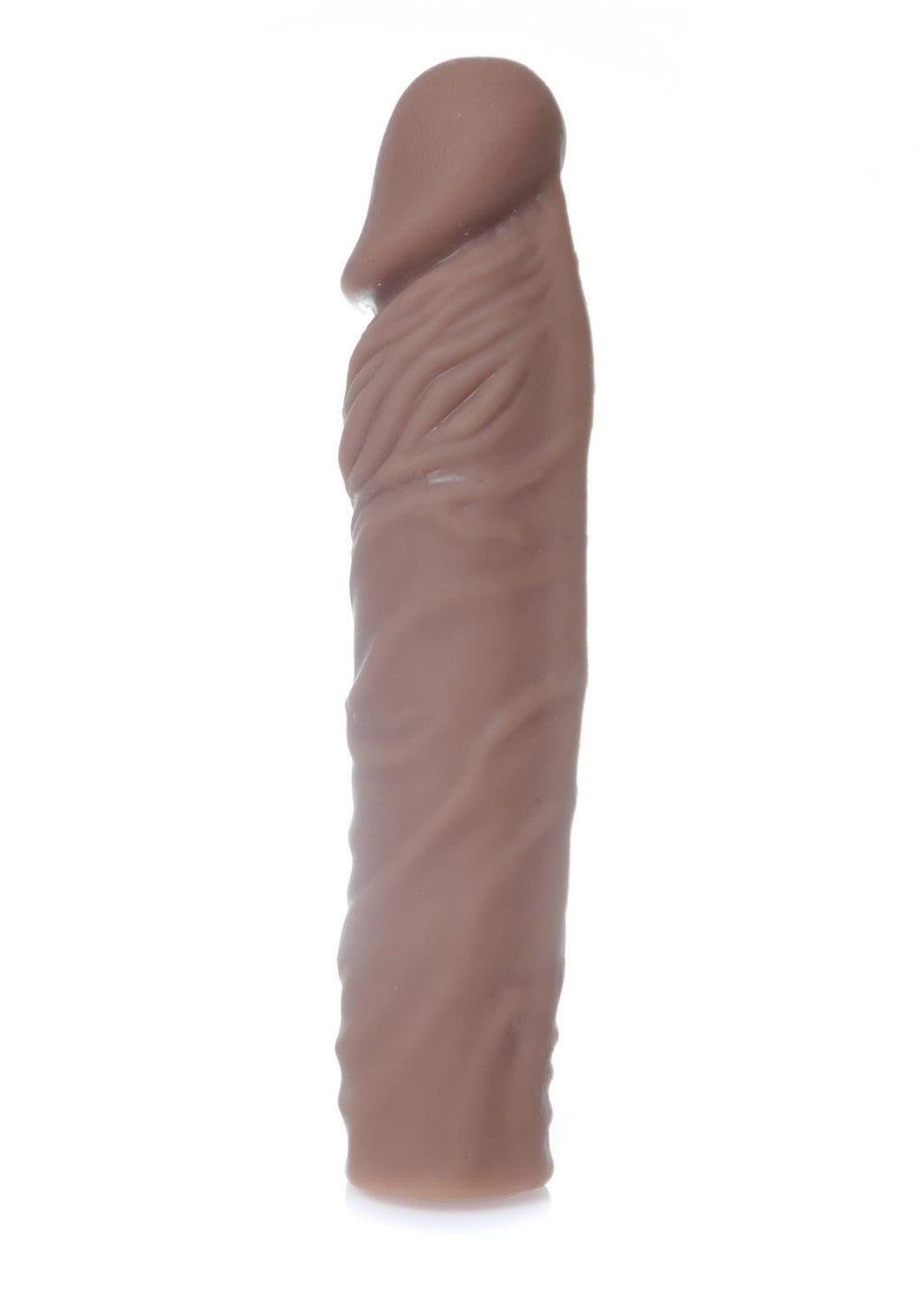 Sex Toy Realistic Penis Cover 4 Cm Extension Brown 19 Cm
