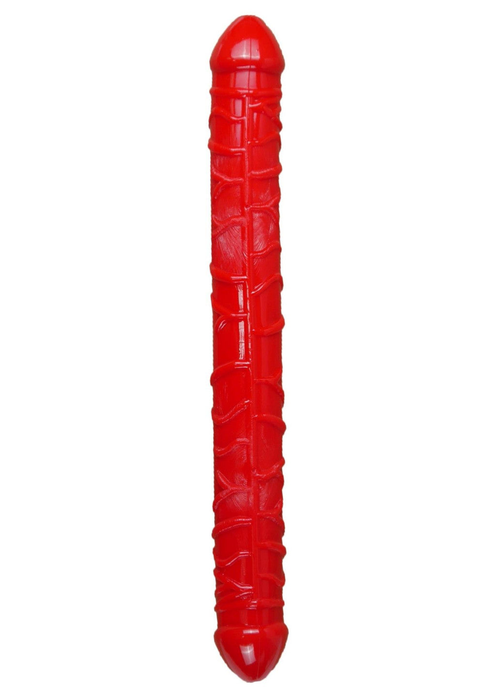 Dildo Double Realistic Details Flexible 33.5 Cm Red