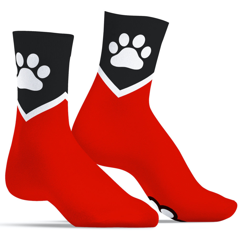 Paw Kinky Puppy – Sensual Red Socks