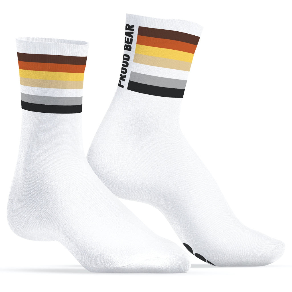 Proud Bear Sneakxx – Premium White Socks