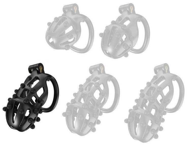 Point Up – Premium Black Male Restraint Cage