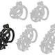 Point Up – Premium Black Male Restraint Cage
