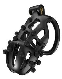 Point Up – Premium Black Male Restraint Cage