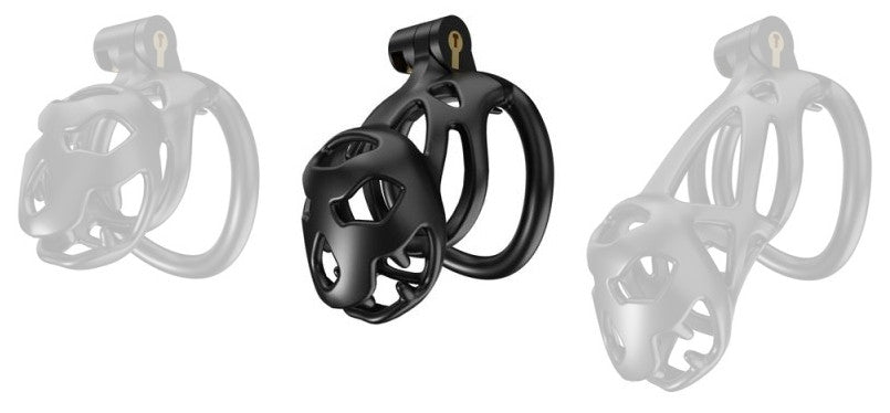 Bouh – Premium Men's Costume Accessory Lock (8 X 3.5 Cm Black)