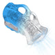 Premium Vibrating Masturbator – Blue Frosty Experience