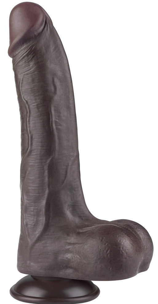 Sliding Leather Dildo – 16 X 4.2 Cm Premium Black Finish