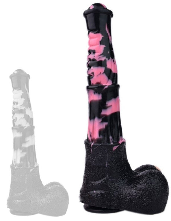 Dildo Horse Tinulf – Premium Black-pink Dildo 28 Cm Long