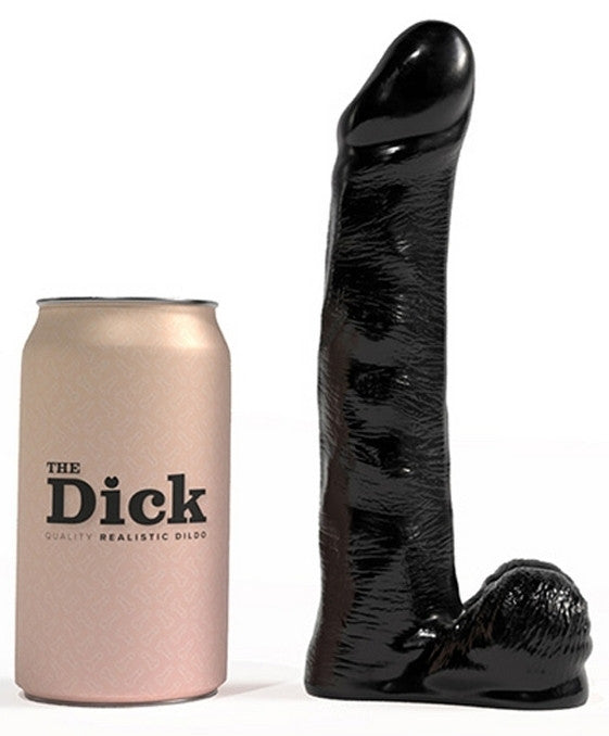 Rocky – Stylové černé dildo 19 cm dlouhé