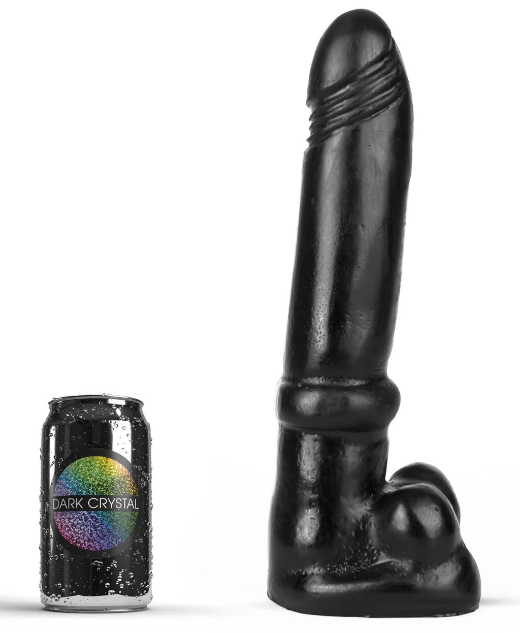 Petar Dark Crystal – Premium Dildo 25 Cm Long Midnight Black
