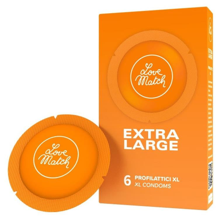 Love Match Extra Large Condoms 6-pack