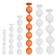 Bulby Butt Xl – Sensual Anal Beads In Orange