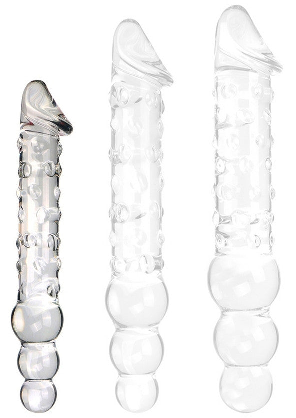 Glass Dildo – Three-ball Sensual Massage