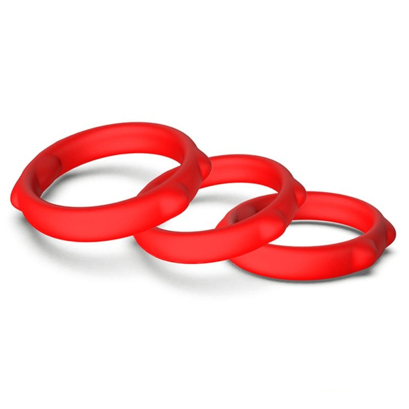 Caty – 3-piece Red Penis Ring Set