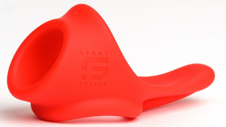 Ballstretcher Silicone Tailslide – Premium Silicone Testicle Stretcher Red