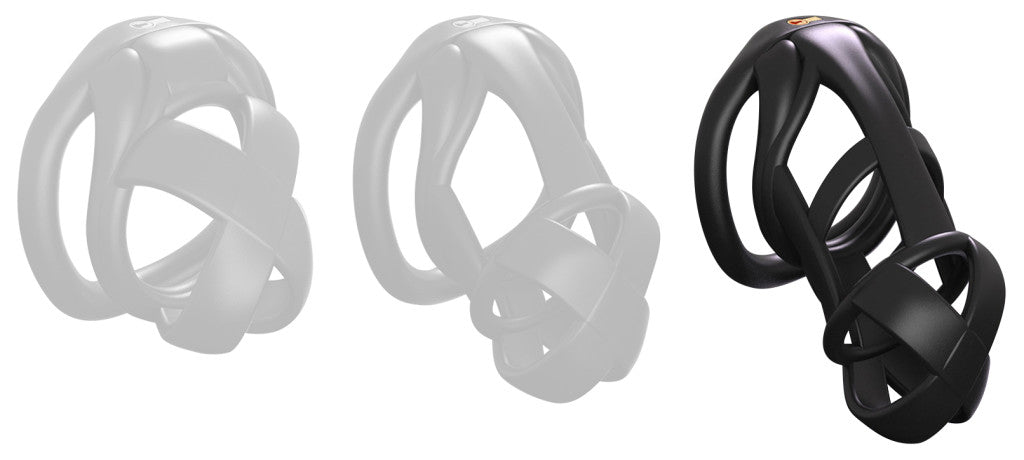 Black Bonex Cage L – Premium Penis Ring 9.5 X 3.3 Cm