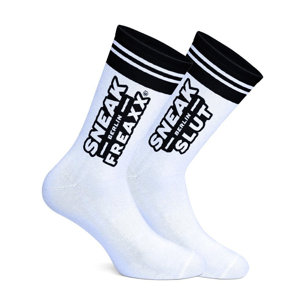Sneak Slut – Stylish White And Black Socks