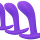 Mini Silicone Prostate Plugs - 3 Pcs Purple Premium Comfort