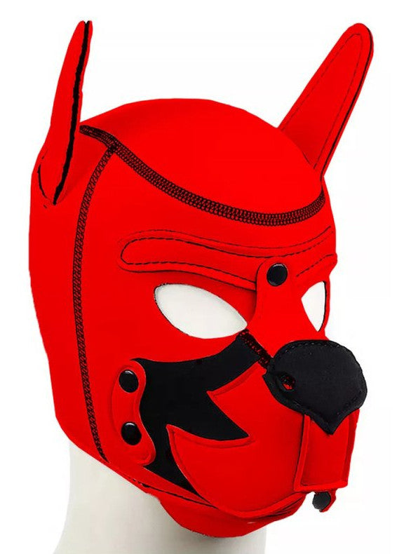Puppy Fox – Red-black Neoprene Mask For Sensual Games
