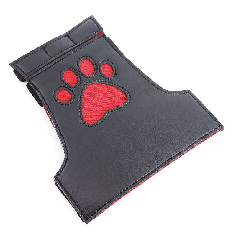 Puppy Dog Paw – Black And Red Gloves For Sensual Touch