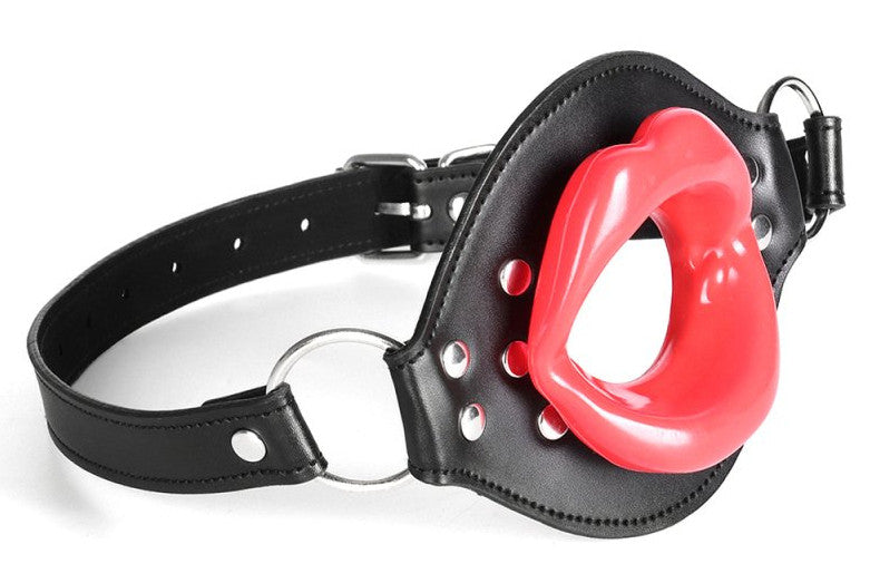 Lips Gag – Stylish Black And Red Mouth Guard