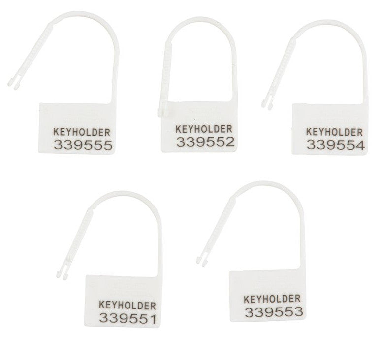 White Lockable Padlocks – Numbered Set Of 5