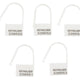 White Lockable Padlocks – Numbered Set Of 5