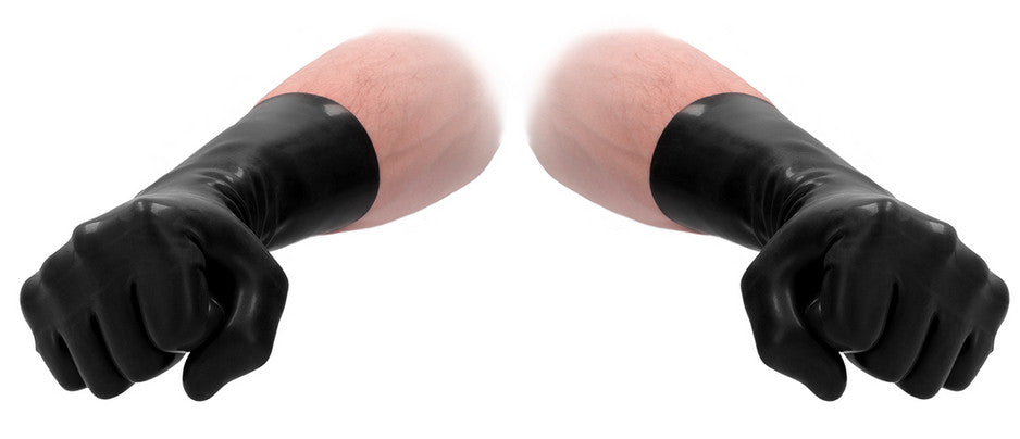 Fist It – Premium Black Latex Wrestling Gloves